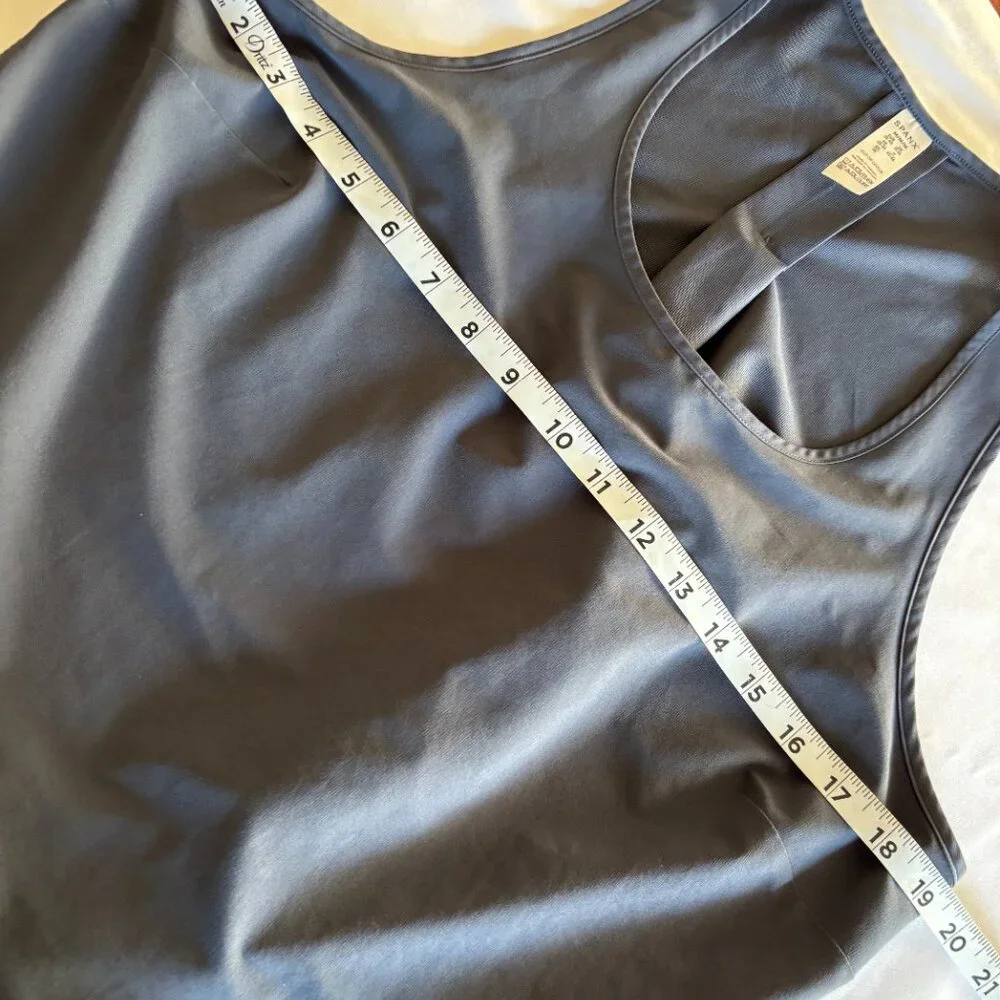 SPANX "Out Of Office" Sleeveless Shell Tank - Dark Storm / Gray - M - Picture 7 of 8